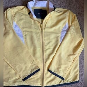 Three Hearts Yellow Zip-Up Windbreaker Jacket | Size XL